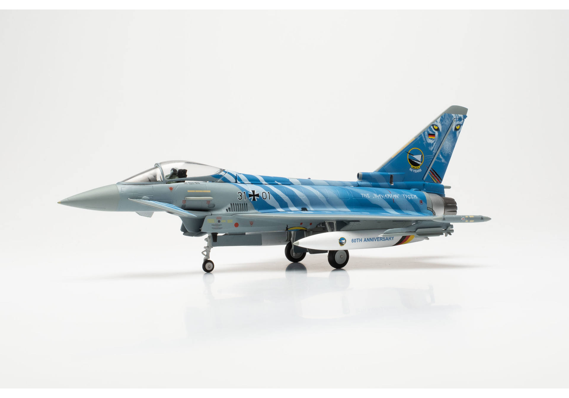 Luftwaffe Eurofighter - Tactical Air Force Squadron 74 "Bavarian Tigers" - 60th Anniversary - 31+01