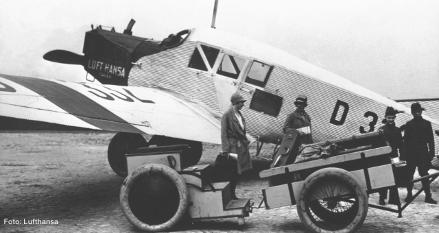 Lufthansa Flugzeug Junkers F13, um 1928