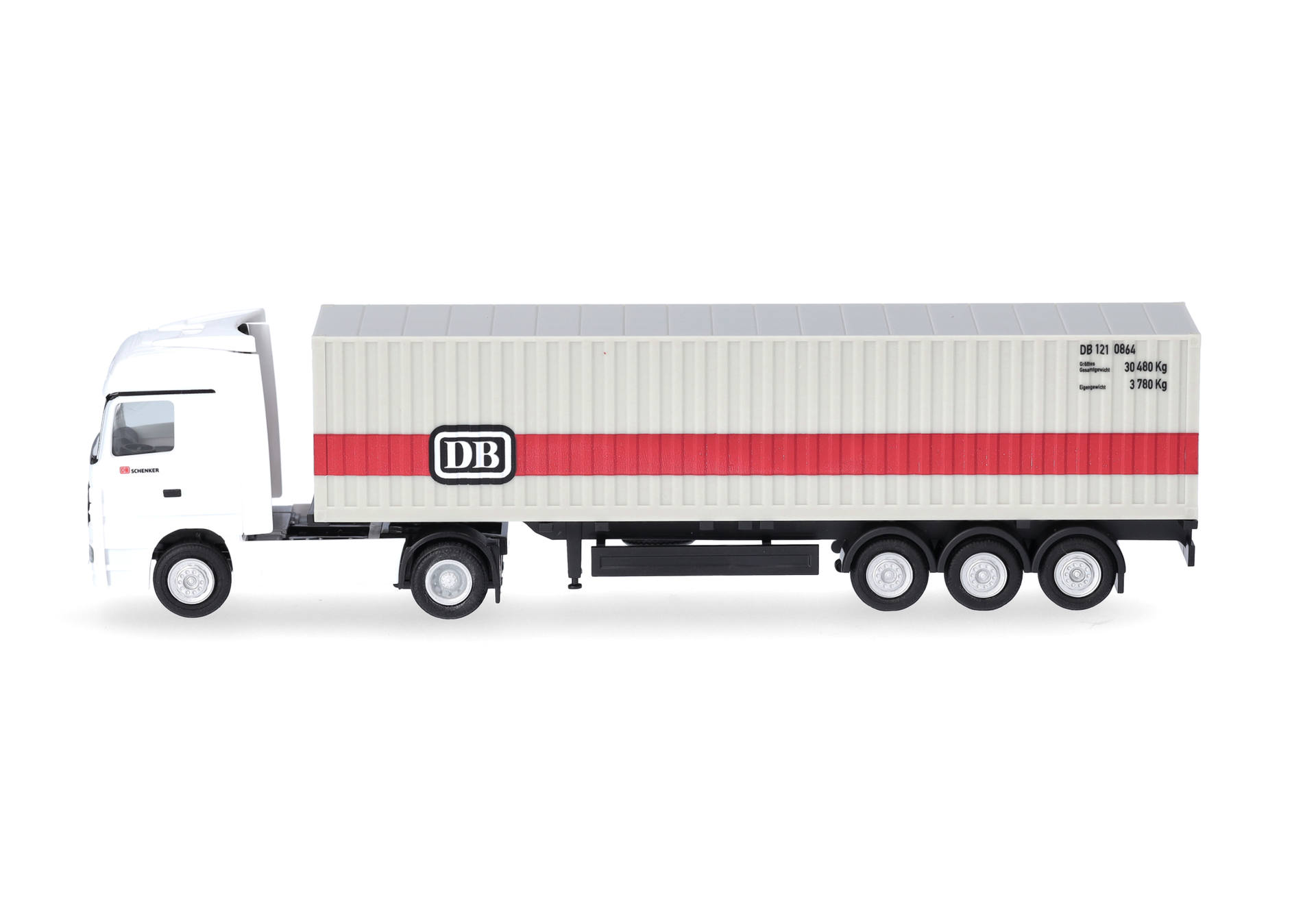 Mercedes-Benz Actros container semitrailer truck "DB Deutsche Bahn" (gauge TT)