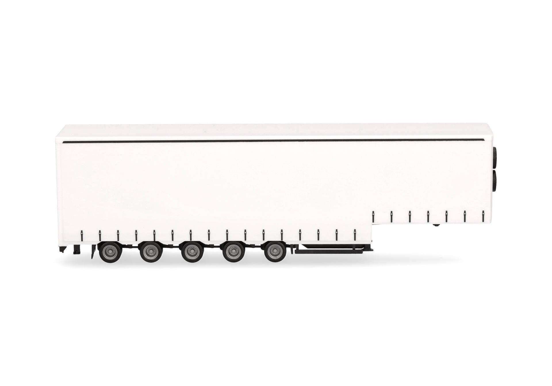 Volume curtain canvas trailer 5axles, chassis black