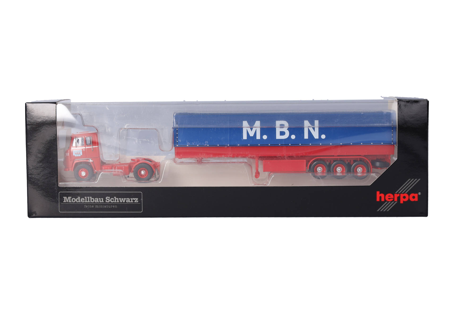 Scania LB 76 Planen-Sattelzug "M.B.N." (Niederlande/Sint Jacobi Parochie)