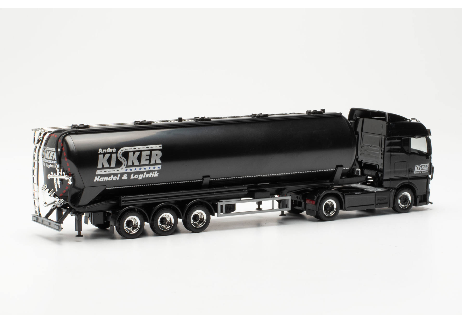 MAN TGX GM silo container semitrailer "Kisker" (Lower Saxony/Bramsche)