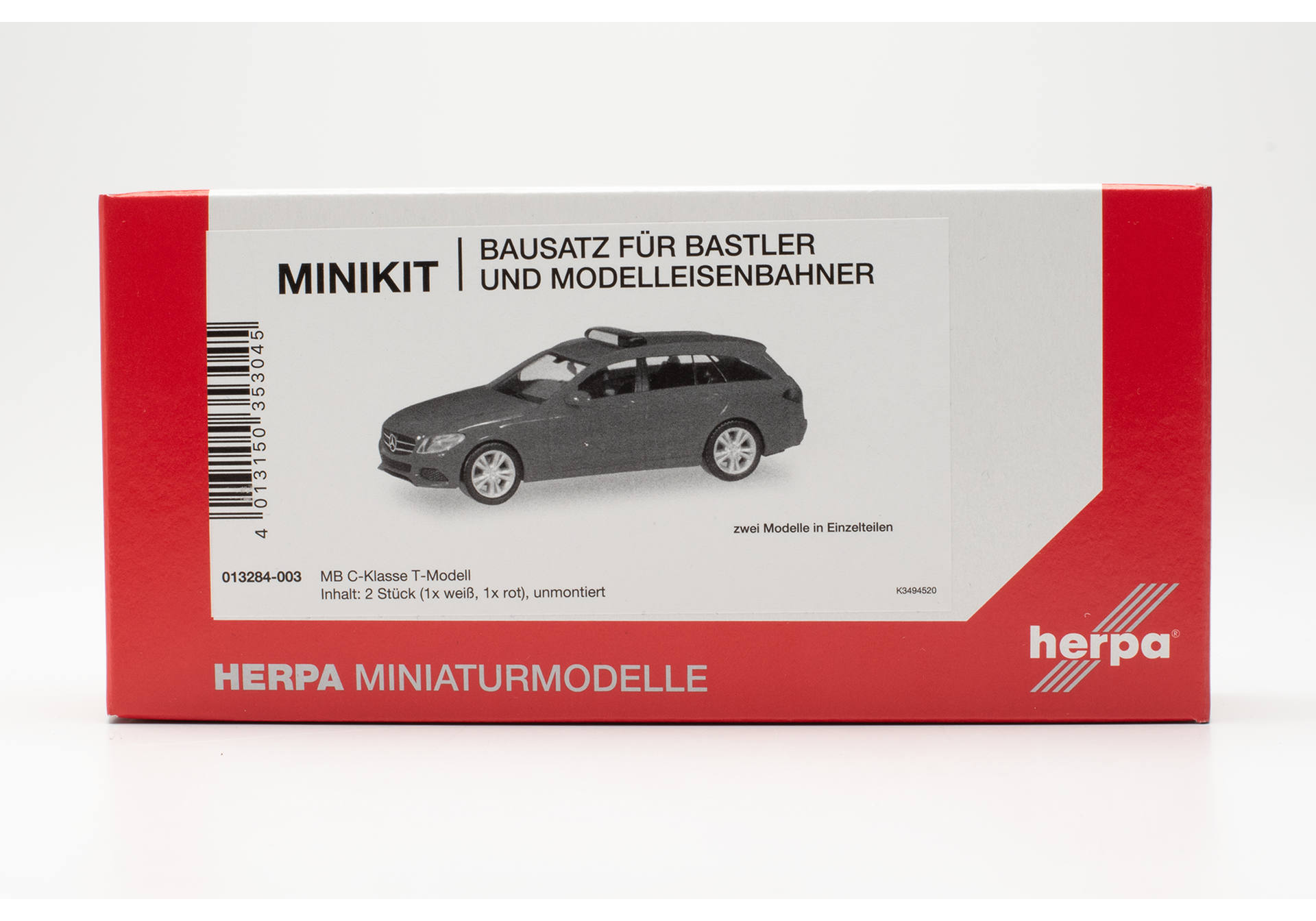 Herpa MiniKit: Mercedes-Benz C-Klasse Kombi mit Warnbalken (2 Stück)