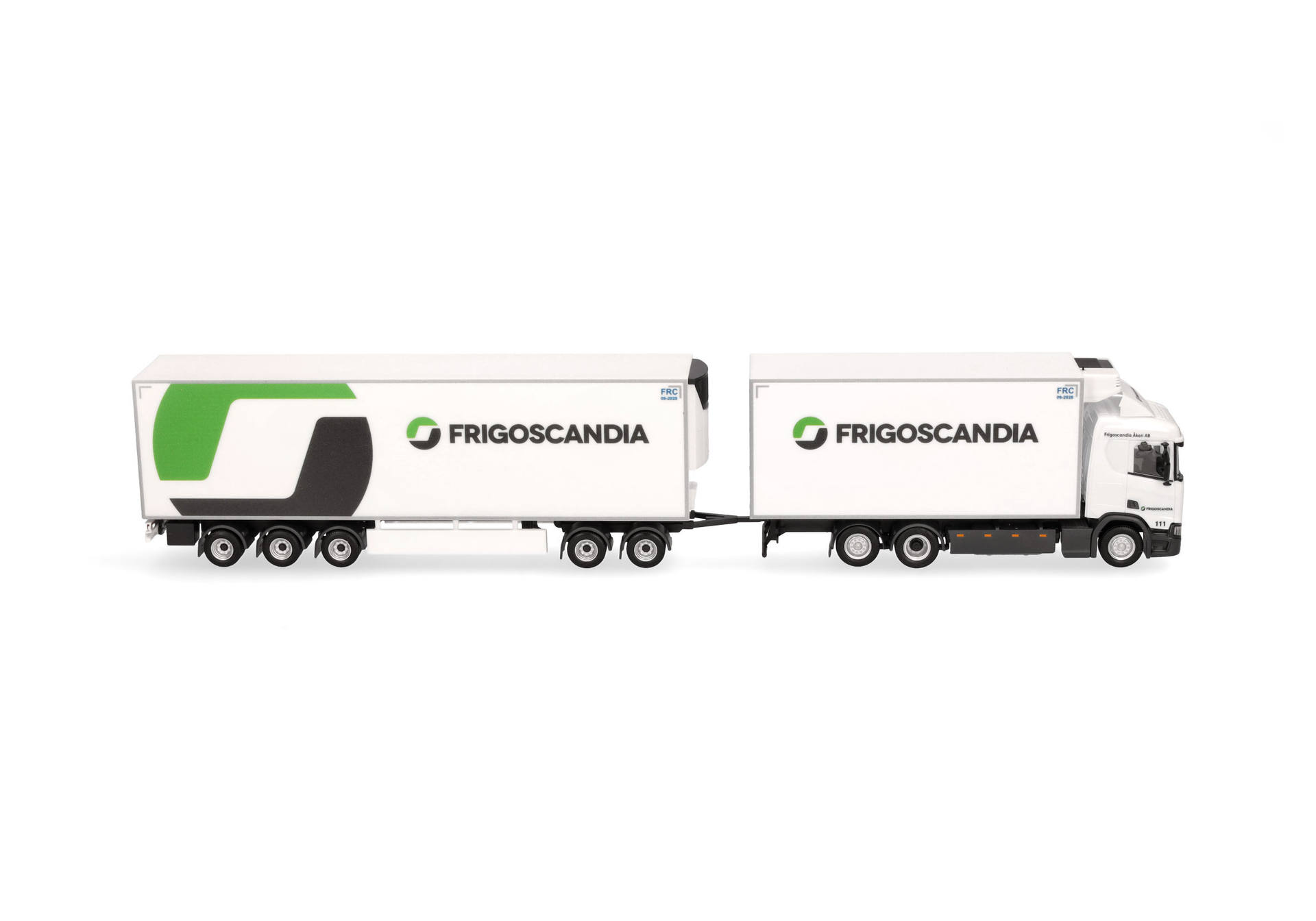 Scania CR20 ND refrigerated swedish box truck "Frigoscandia" (Sweden/Helsingborg)