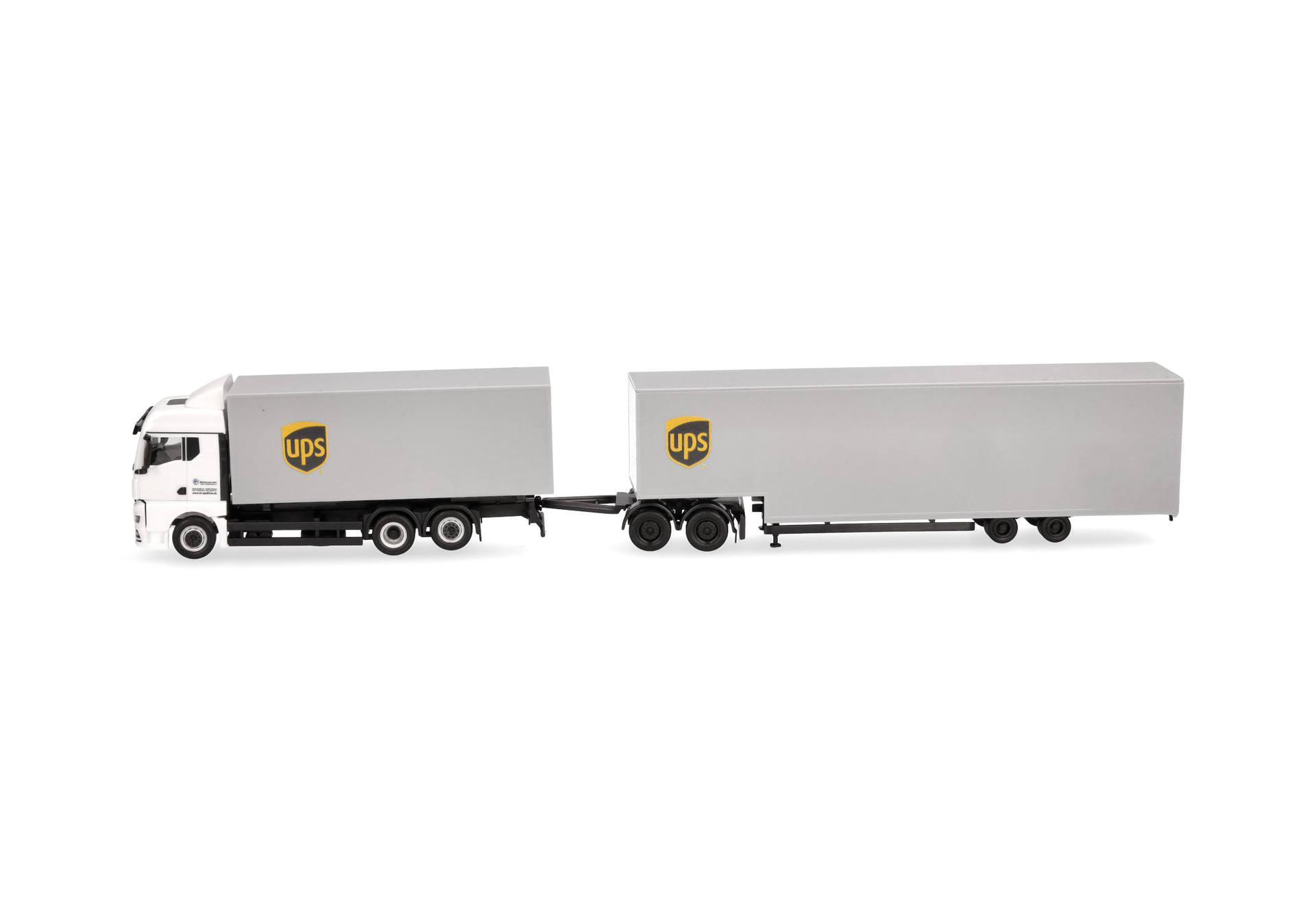 MAN TGX GM interchangeable box truck with jumbo box trailer "UPS"