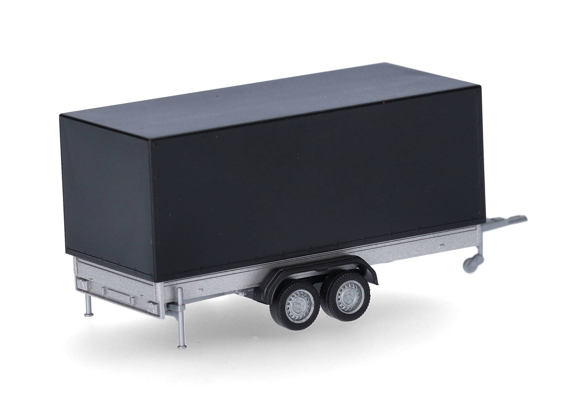 Canvas trailer for passenger cars, 2-axle, black