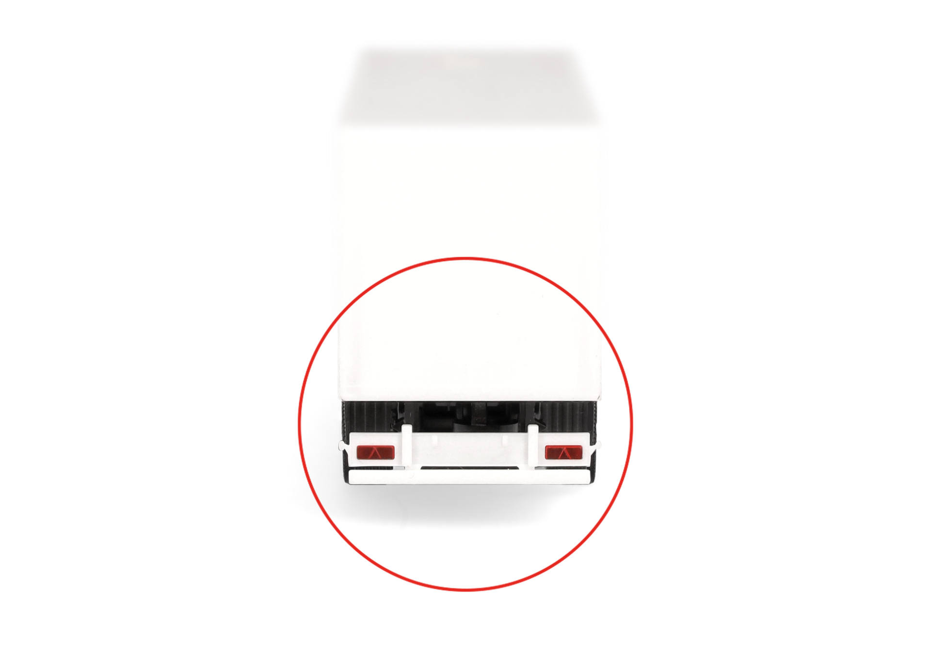 Accessories: Rear bumper SCHMITZ, white, 8 pieces