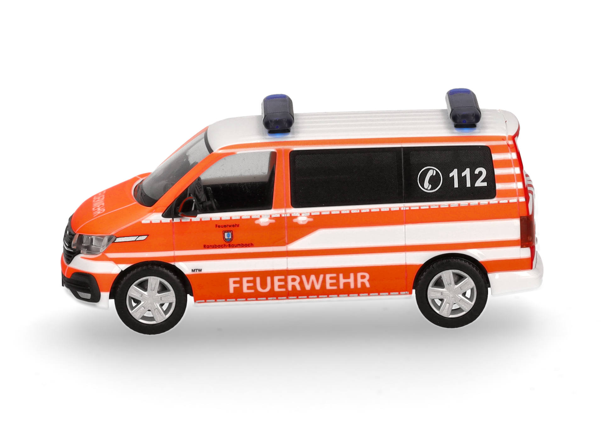 Volkswagen (VW) T6.1 crew transport vehicle "Fire Department Ransbach-Baumbach" (Rhineland-Palatinate/Ransbach-Baumbach)